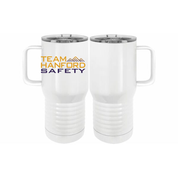 THS - 20 oz. Insulated Stainless White Travel Mug w/Slider Lid Thumbnail