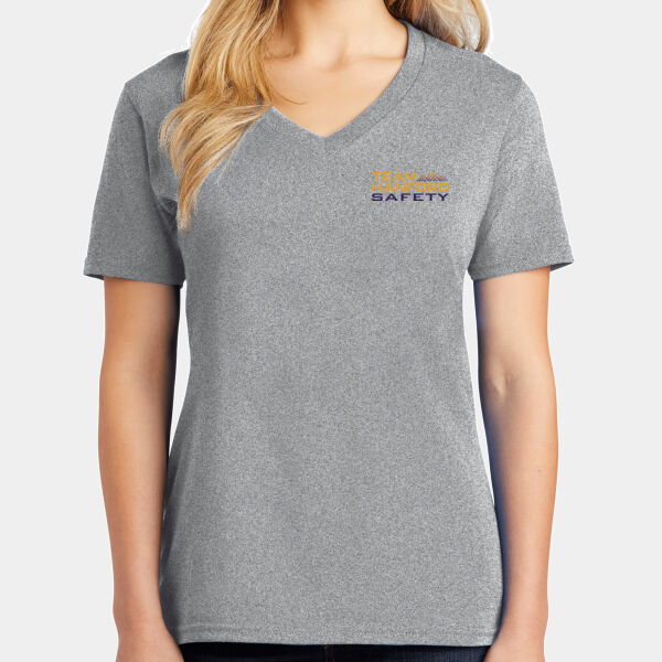 THS Crest - Ladies Core Cotton V-Neck Tee Thumbnail