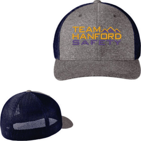 THS embroidered  - Flexfit ® Melange Mesh Back Trucker Cap Thumbnail