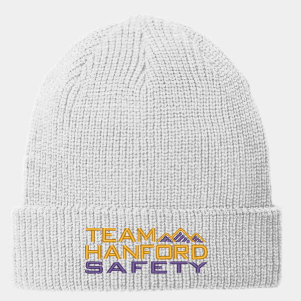 THS embroidered  - Chunky Knit Beanie Thumbnail