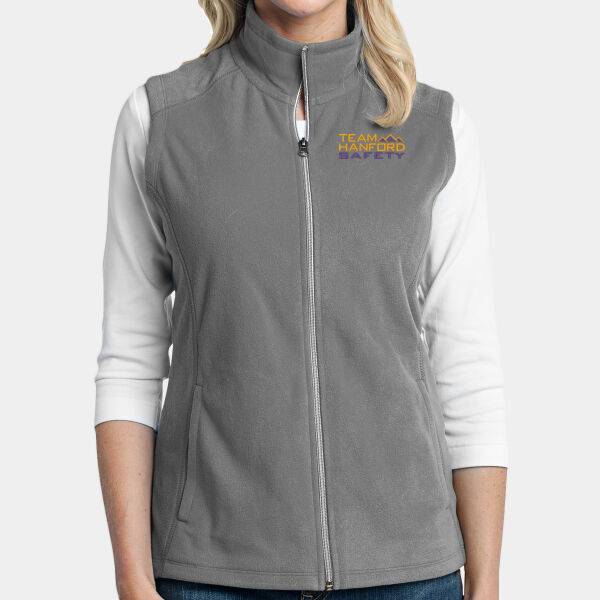 THS embroidered  - Ladies Microfleece Vest Thumbnail