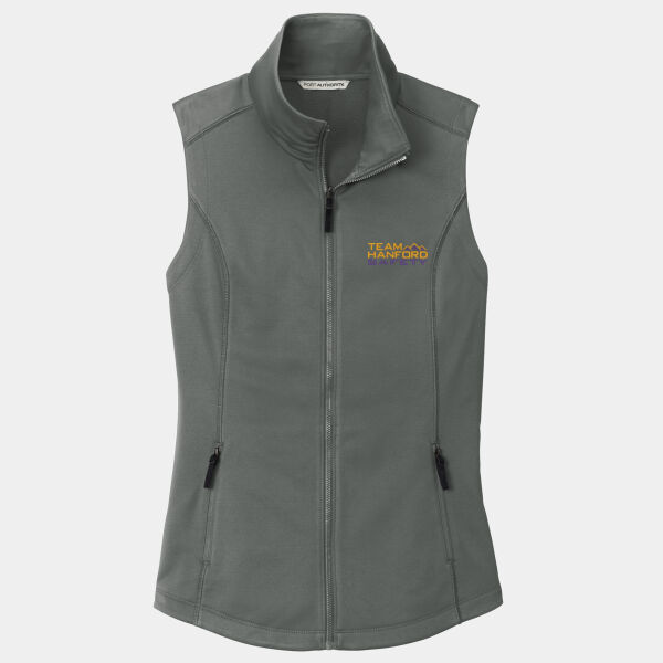 THS embroidered  - Ladies Collective Smooth Fleece Vest Thumbnail