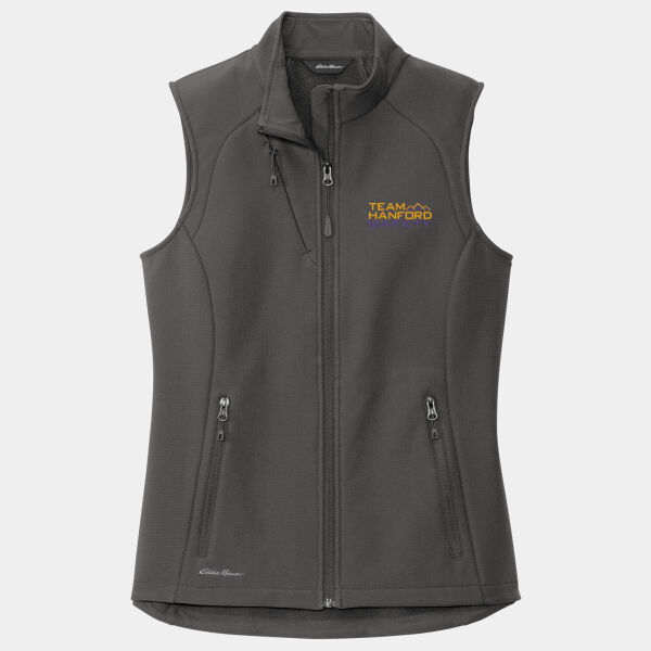THS embroidered  - Ladies Stretch Soft Shell Vest Thumbnail