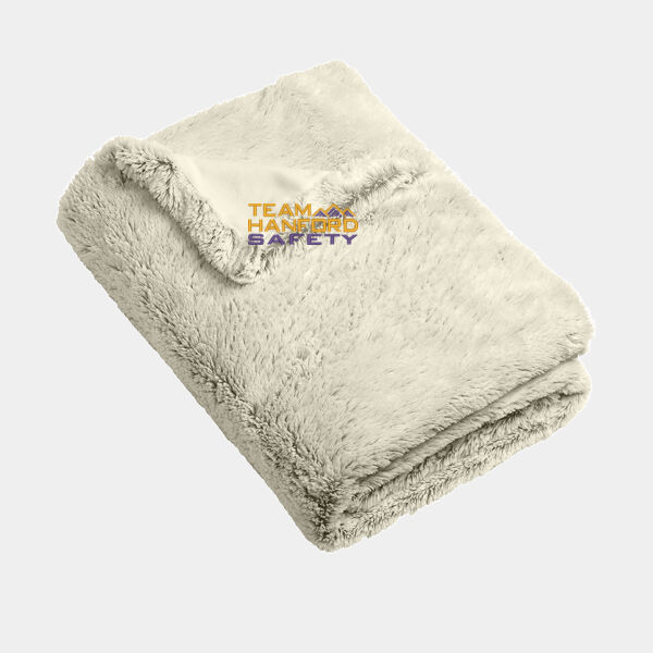 THS embroidered  - Faux Fur Blanket Thumbnail