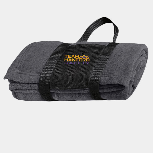 THS embroidered  - Fleece Blanket with Carrying Strap Thumbnail
