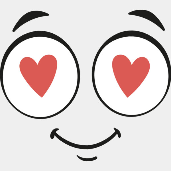Cartoon Heart Eyes Love Face 1 Thumbnail