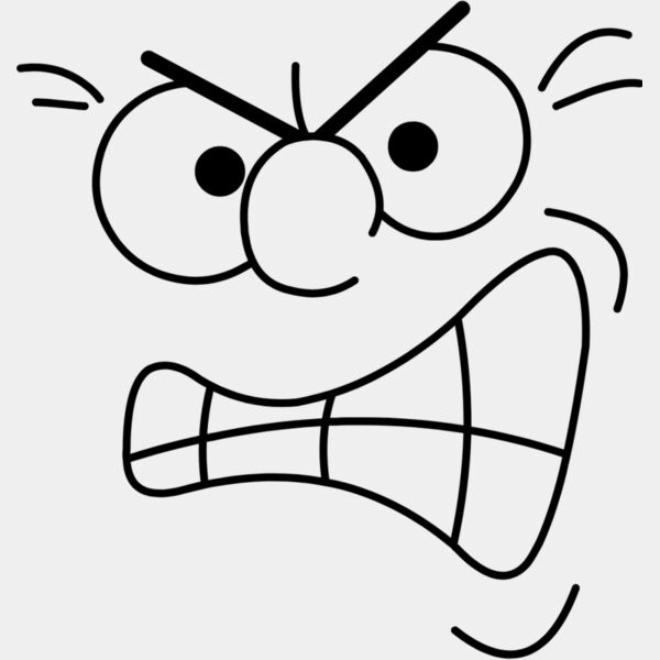 Cartoon Angry Face 2 Thumbnail