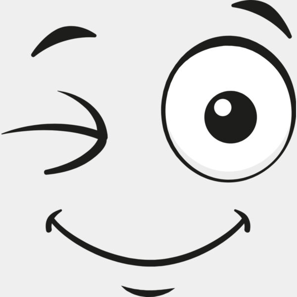 Cartoon Happy Wink Face 2 Thumbnail