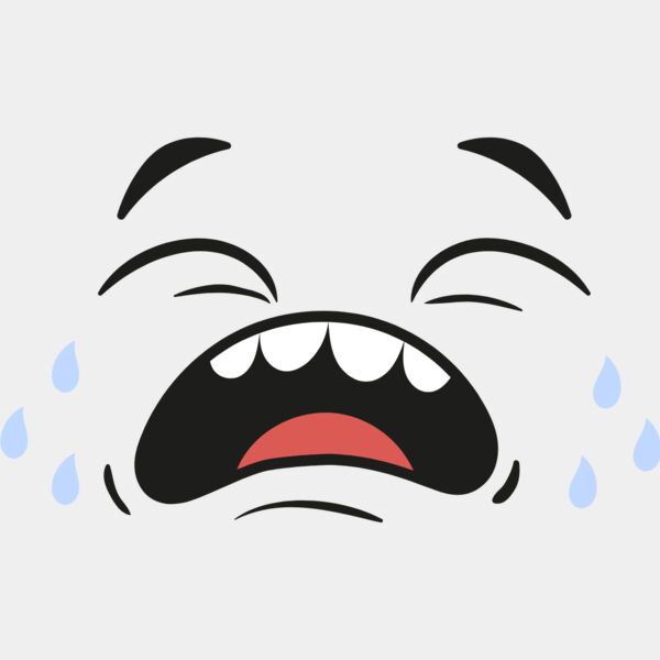 Cartoon Sad Crying Face 3 Thumbnail