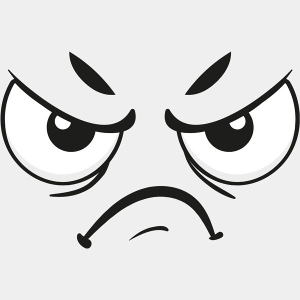 Cartoon Angry Face 6 Thumbnail