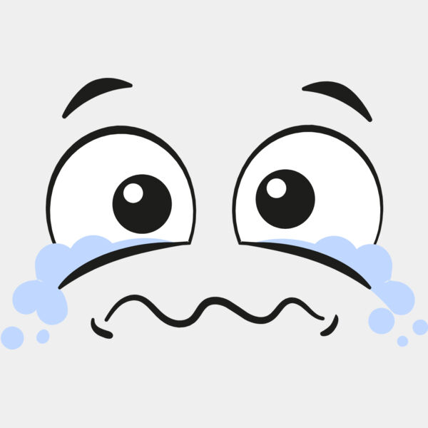 Cartoon Sad Crying Face 2 Thumbnail