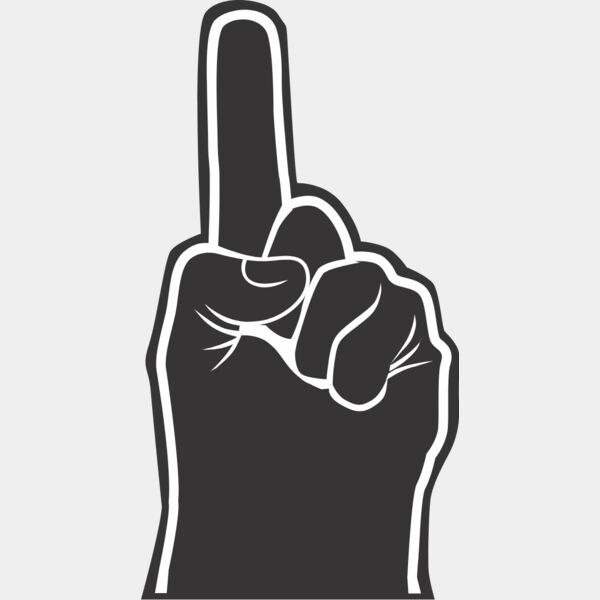 Pointing Hand Finger Baseball Glove 1 Thumbnail