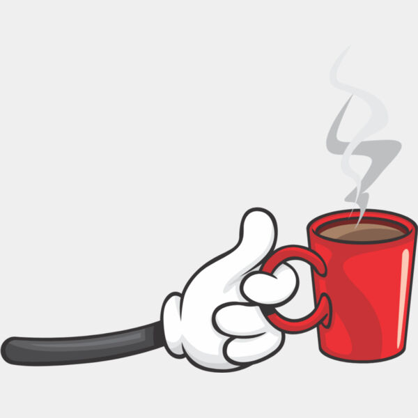 Cartoon Hand Holding Coffee Cup 1 Thumbnail