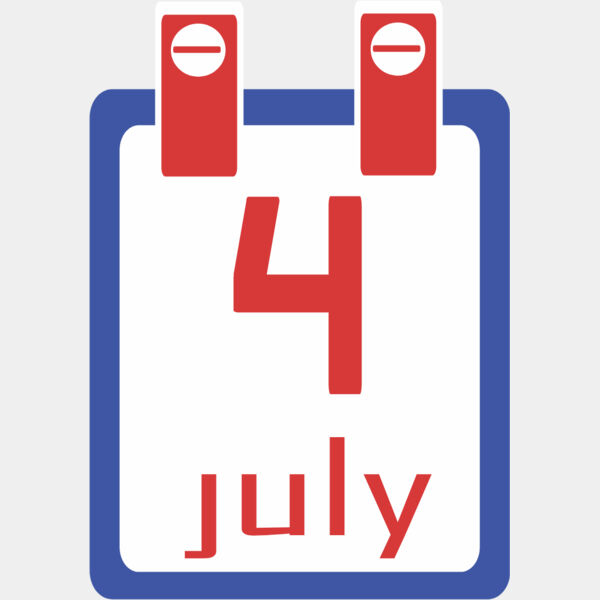 4th of July Calendar Date 1 Thumbnail