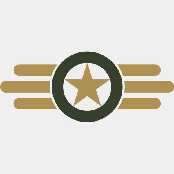 Military Star Wings Emblem 3 Thumbnail