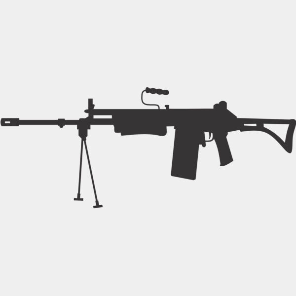 Machine Gun Silhouette 4 Thumbnail