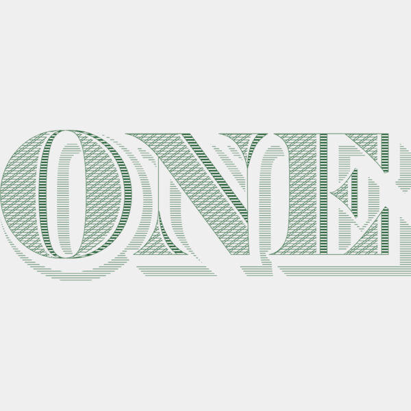 One Dollar Bill Text 1 Thumbnail