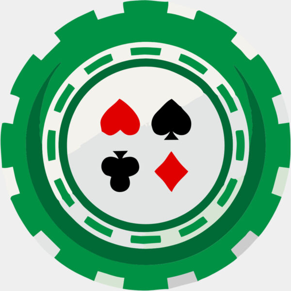 Spade Diamond Club Heart Poker Chip 1 Thumbnail