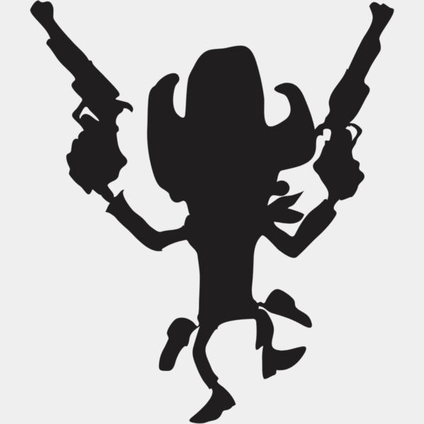 Cartoon Cowboy Silhouette 8 Thumbnail