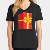 Ladies Core Cotton V-Neck Tee Thumbnail