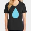 Ladies Core Cotton V-Neck Tee Thumbnail