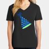 Ladies Core Cotton V-Neck Tee Thumbnail